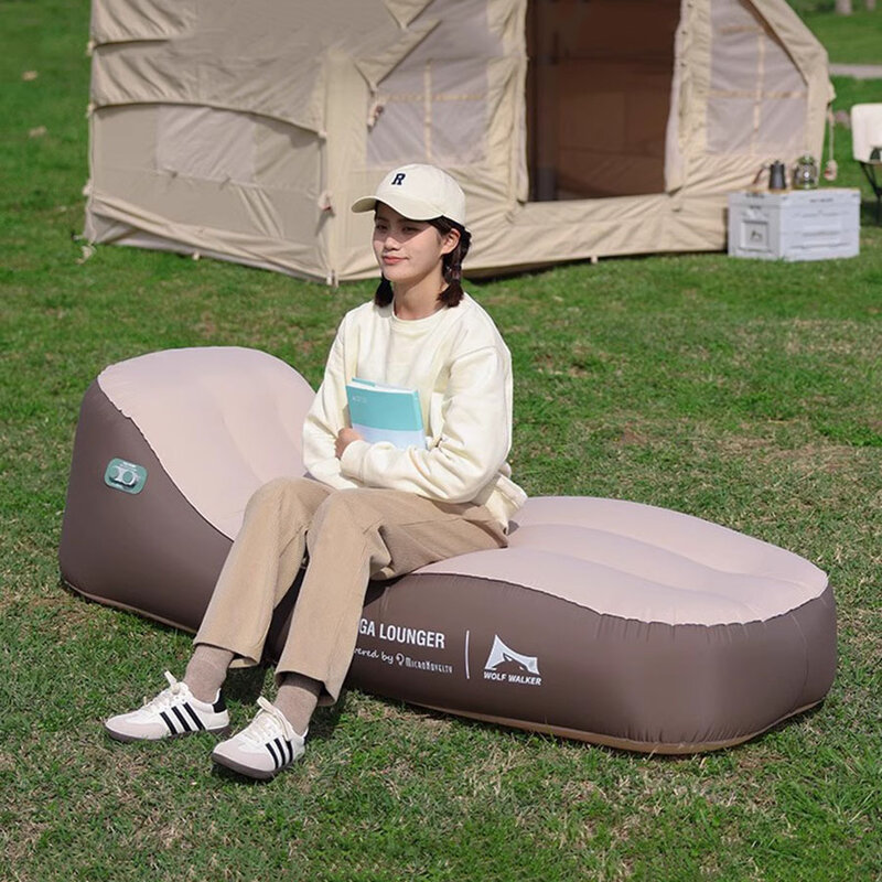 Sofá-cama dobrável para casais, mobília ao ar livre para adultos, cadeira de praia sexy, terraço natural, camping, cadeira de ar relaxante, preguiçoso