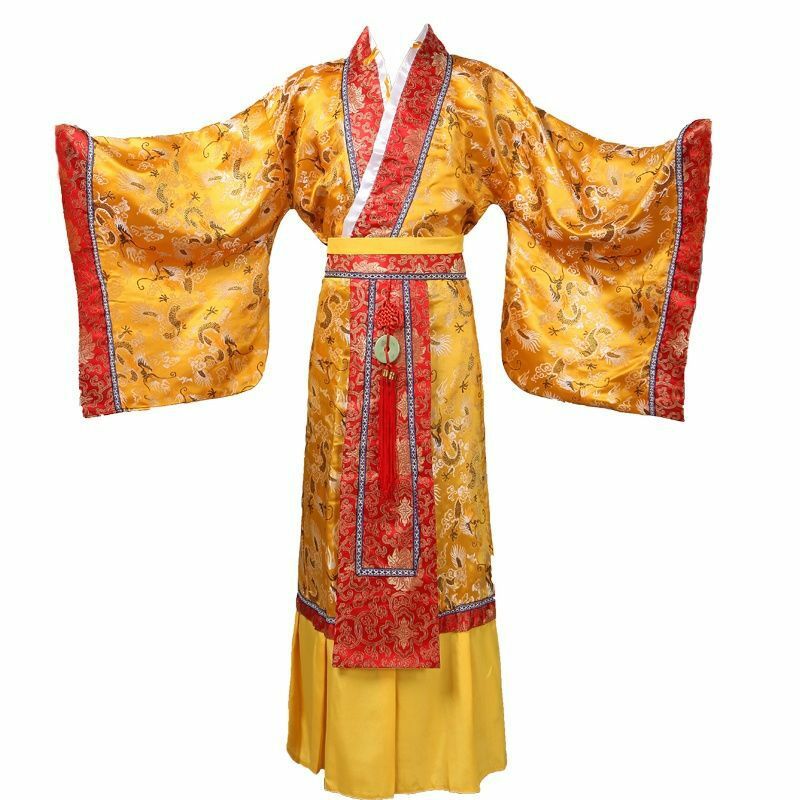 Chinese Keizer Kostuum Soevereine Jurk Hanfu Oude Koning Tang Mannen Podium Helling Hoed