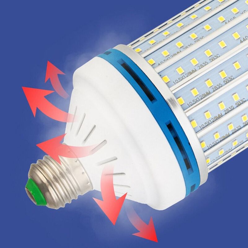 Ampoules de maïs LED à base à vis E14, ampoule en aluminium, lampe à lumière chaude, décoration de la maison, 15-100W, 220V
