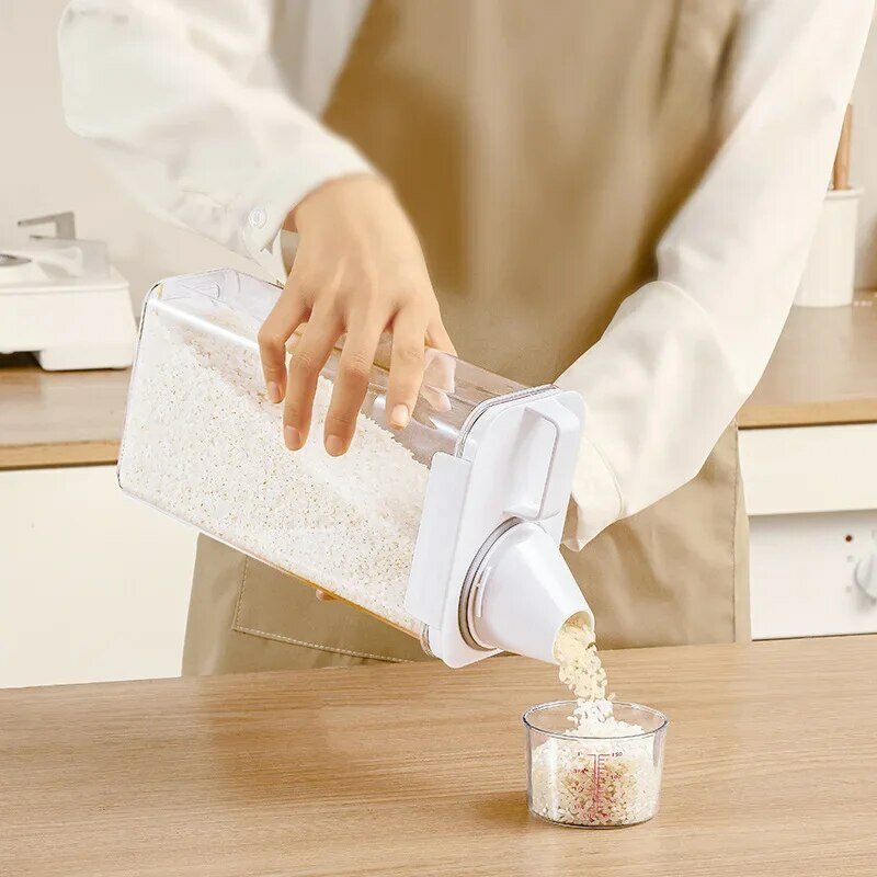 Luftdichter Waschmittel-Spender Pulver-Aufbewahrung sbox klar Waschpulver Flüssigkeits behälter mit Deckel
