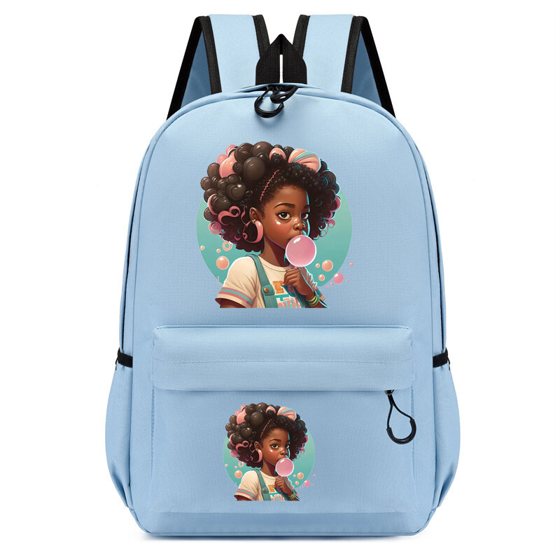 Tas punggung anak perempuan motif gelembung tiup tas sekolah taman kanak-kanak tas punggung anak-anak tas punggung tas buku bepergian anak perempuan kartun Mochila