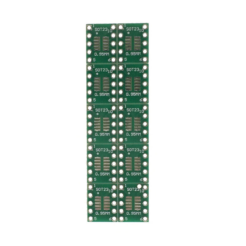 SOT23 MSOP10 SOP10 Patch Om DIP10 Adapter 0.5/0.95Mm Interval Dubbele Geconfronteerd