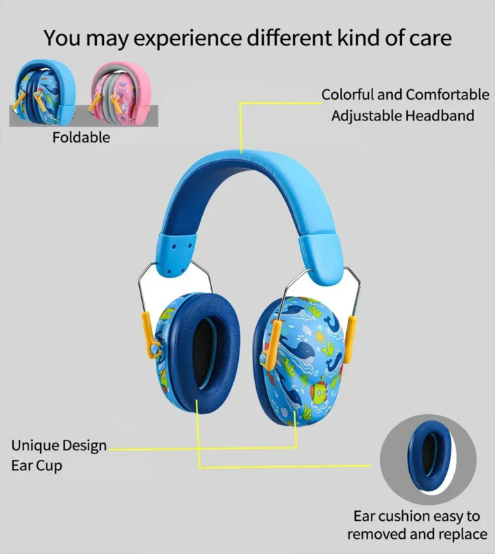 Proteção de ouvido para redução de ruído, fones de ouvido, para proteger a audição, Natal, Halloween, Thanksgiving Gift, K3