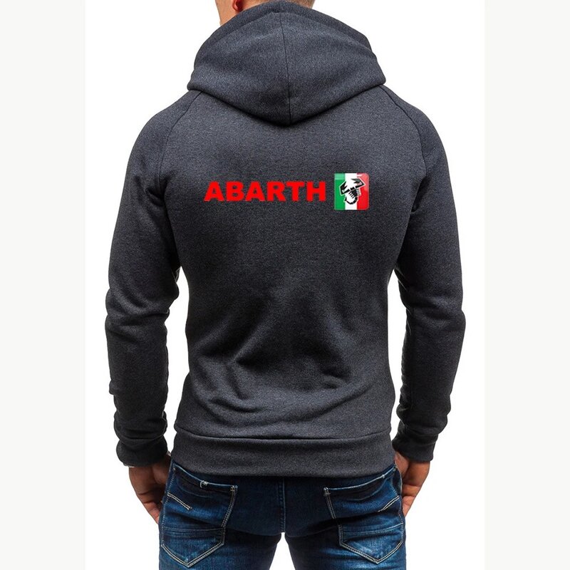 Abarth-Camisola de zíper de quatro cores masculina, casaco estampado confortável, moda Harajuku, simplicidade, primavera e outono, novo, 2024