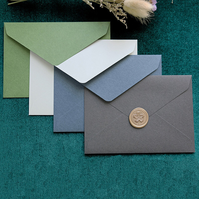 10 buah/lot perlengkapan bisnis kecil amplop kelas atas 16.2x11.4cm 120g kertas undangan kartu pos alat tulis pernikahan