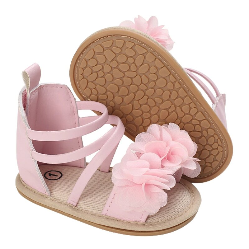 2022-04-12 Lioraitiin 0-18M neonate sandali Casual fiore Patchwork fasciatura suola morbida scarpe basse da principessa antiscivolo