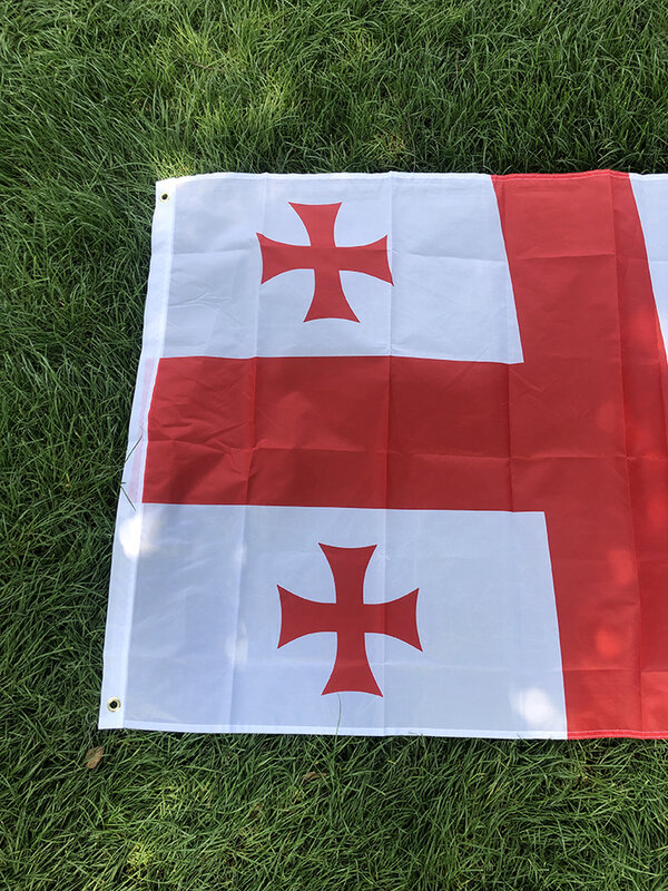 Флаг неба, бесплатная доставка, флаг Джорджии 90x150 см, подвесной полиэстер, геометрический флаг Джорджии, внутреннее и уличное украшение для дома