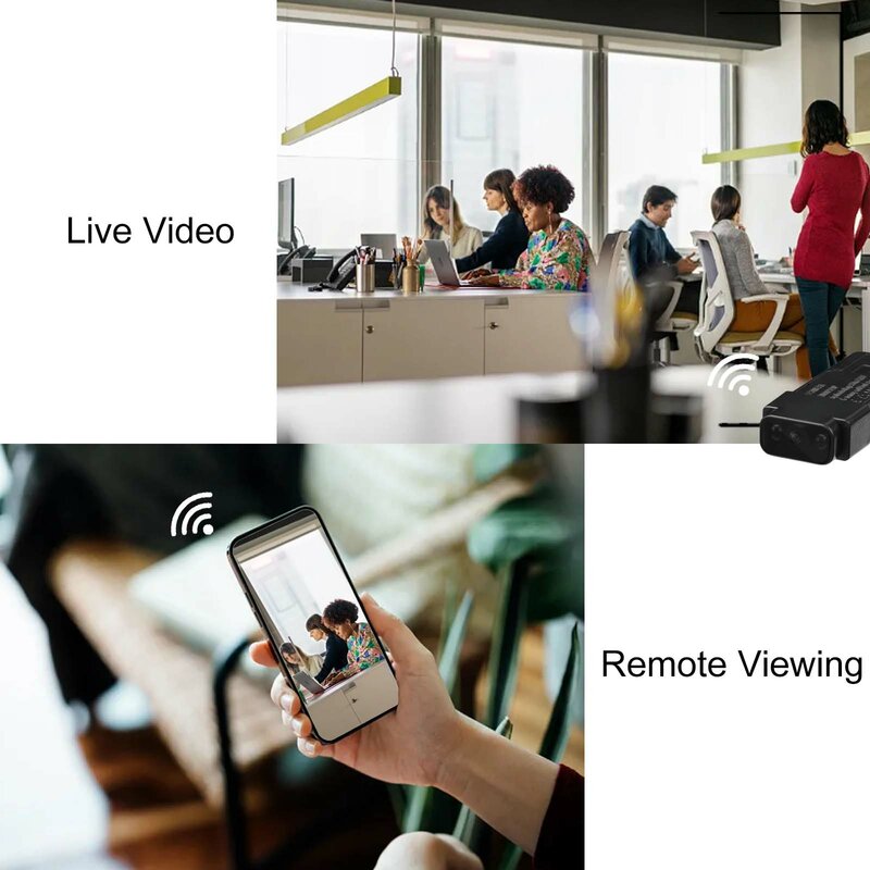 Full 1080P HD Mini Camera  Indoor Small WiFi Wireless Security Nanny Camera for Home Security, Office, Baby, Pets, Parents