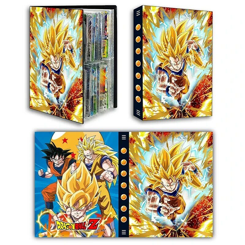 Álbum de tarjetas de Dragon Ball para niños, portatarjetas de juego de Son Goku, Vegeta, freezer, carpeta VMAX, colección de tarjetas de juego, regalo, 240