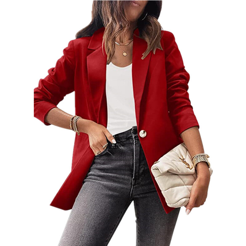 Women's Casual Long-sleeved Suit OL Temperament Professional Slim Jacket