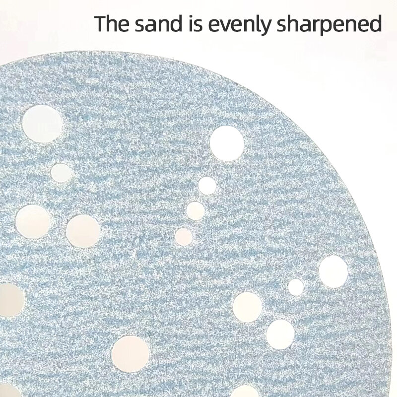 นอร์ตันกระดาษทรายเพชรสีฟ้า6 "31รูกลับกำมะหยี่แห้งแผ่นกาวในตัว150มม50ชิ้น/กล่อง