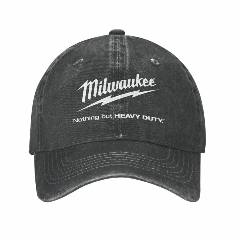 Винтажная бейсболка Milwaukees унисекс, потертая Снэпбэк Кепка, уличные тренировочные кепки