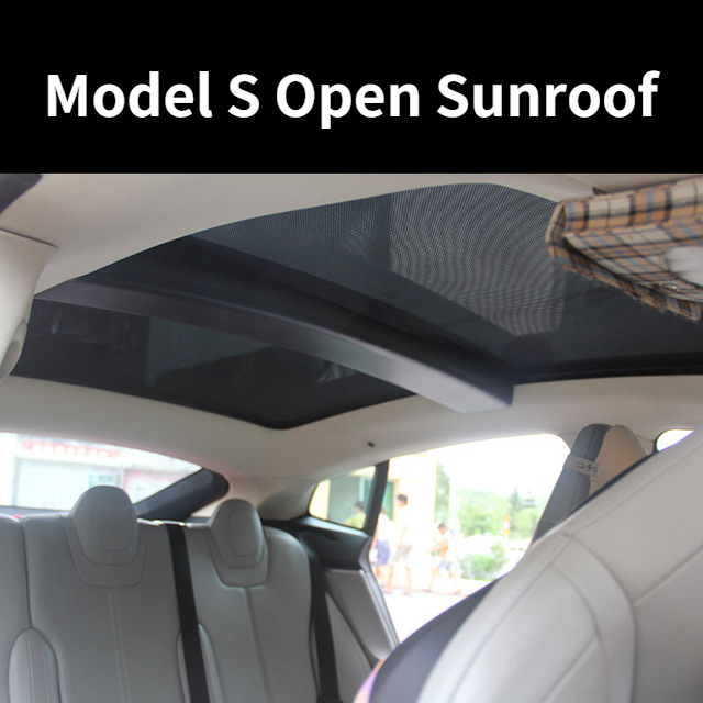 Parasole per tetto in vetro per auto per Tesla modello S anteriore posteriore tetto apribile parabrezza lucernario paralume cieco protezione UV copertura interna