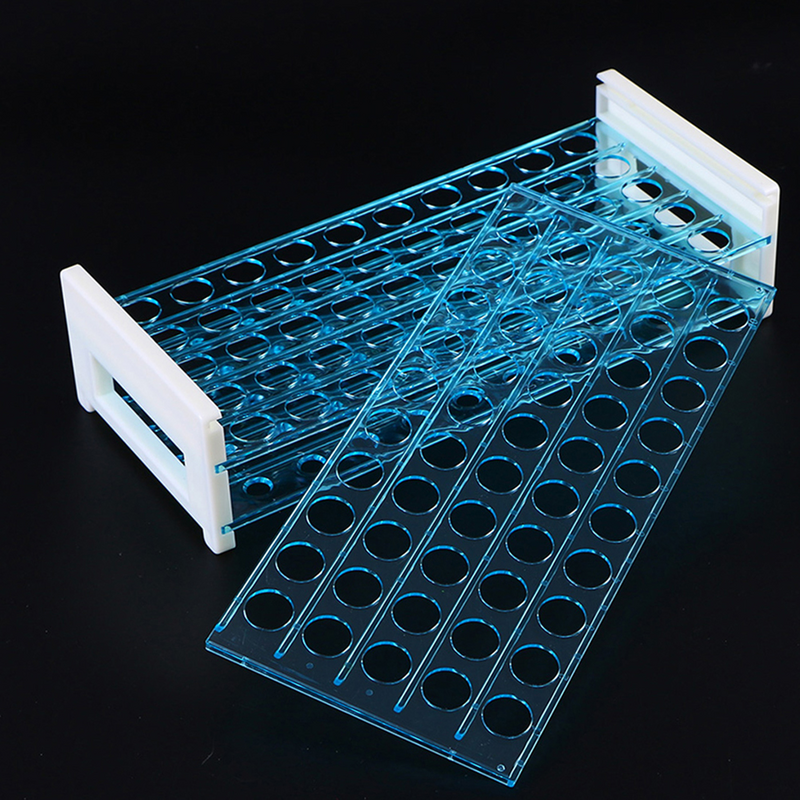 Rak tabung uji penyimpanan pengambilan sampel dapat digunakan kembali tabung tampilan braket berdiri untuk laboratorium