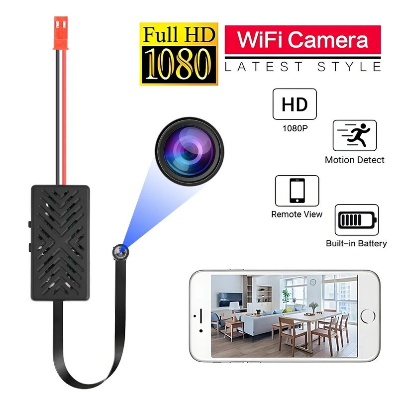 Mini caméra HD 1080P, caméscope WiFi, révélateur de sport, DVR, bricolage, portable, technologie sans fil, enregistreur vidéo, prise en charge de la vue à distance, caméra P2P