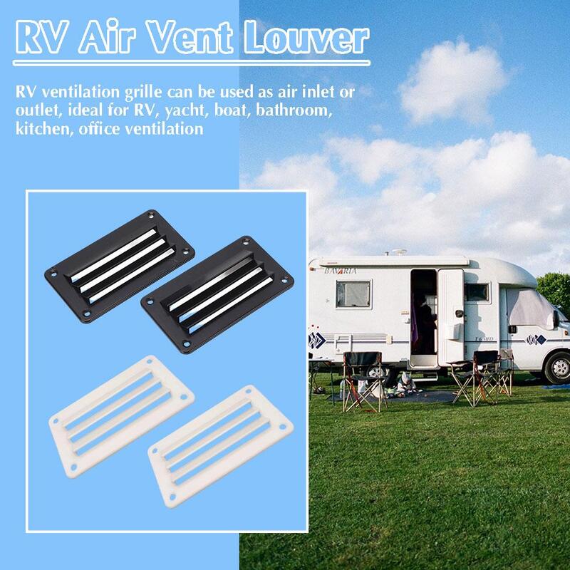 2pcs RV Air Vent Louver Professional Bathroom Office Ventilation Outlet Grille Louver For Boat Yacht Accessories Exhaust Fan