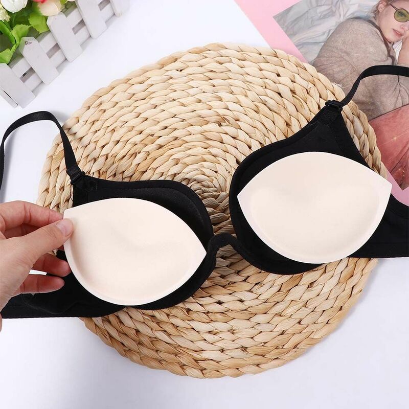 Breathable Bra Pads Push Up Inserts Cups Summer Breast Bra Thicken Chest Pads Sponge Bra Pads Women Chest Cups Inserts Chest
