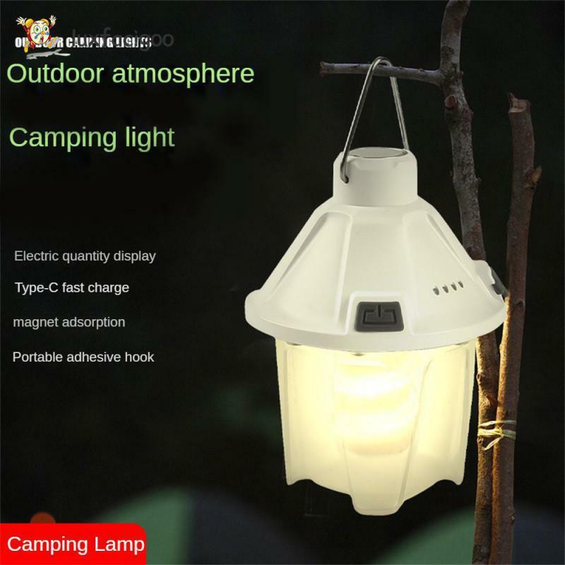 Luces de Camping portátiles, lámpara de luz Led recargable, Bombilla de emergencia, carpas de alta potencia, iluminación, equipo de linterna