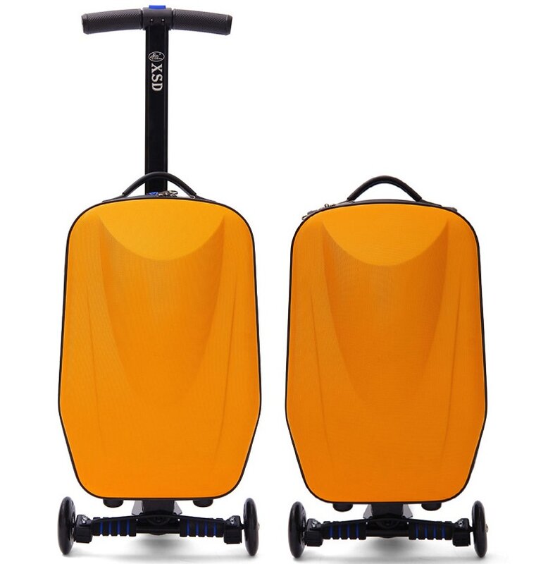 Scooter Luggage Trolley Skateboard Suitcase Boarding Box Travel Bag Suitcase Children Rolling Luggage