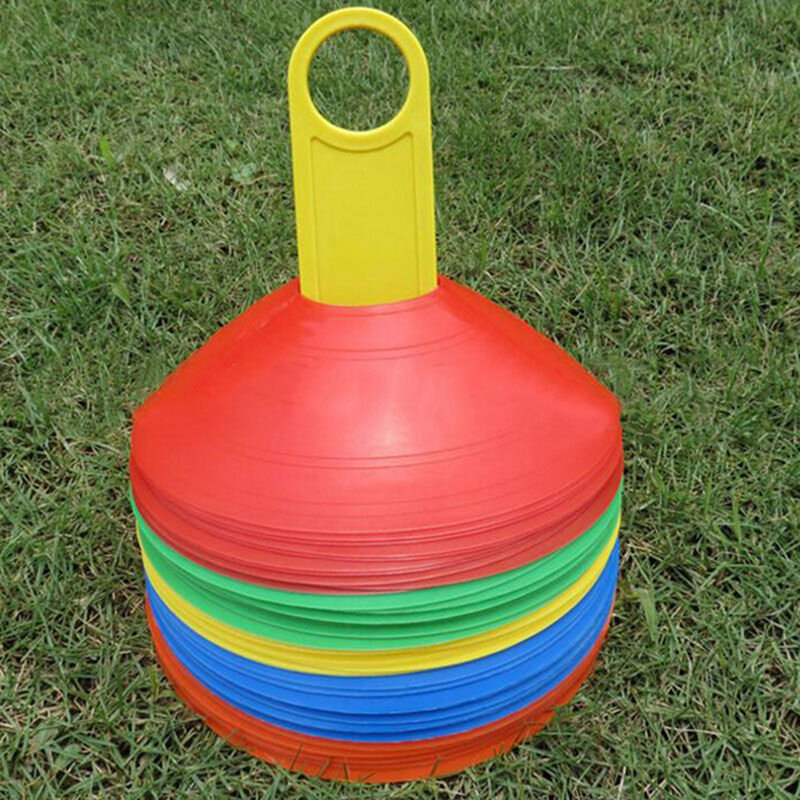 Marcador de espacio de cono de tráfico de entrenamiento de fútbol de plástico de alta calidad para niños, entrenamiento de fútbol en casa