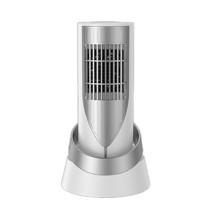M2EE Space Heater Electric Portable Heater Fan Small Tower Heater Plastic Material for Home Dorm Desktop Kitchen Indoor Use