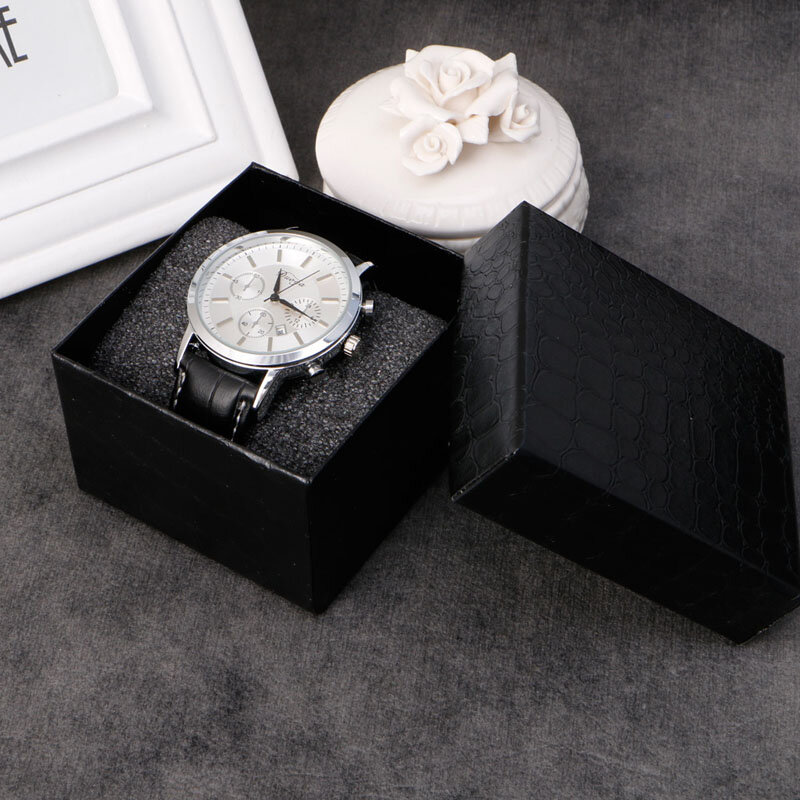 652F orologio per custodia Display confezione regalo PU Leather Watch Organizer accessori per orologi da polso