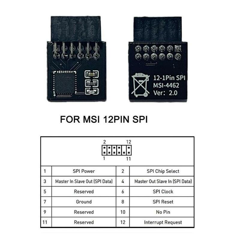 Newest TPM 2.0 Encryption Security Module Remote Card Supports Version 2.0 12 14 18 20-1pin Pin Support Multi-brand Motherboard