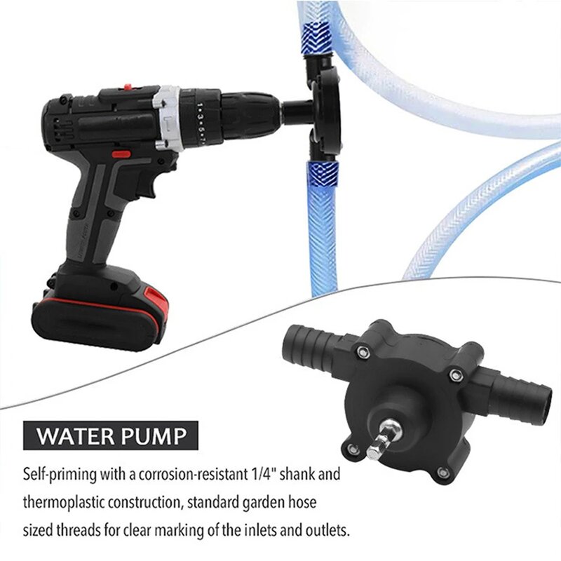 Haushalts Tragbare Elektrische Bohrer Pumpe Diesel Öl Flüssigkeit Wasser Pumpe Mini Hand selbstansaugende Flüssigkeit Transfer Pumpen