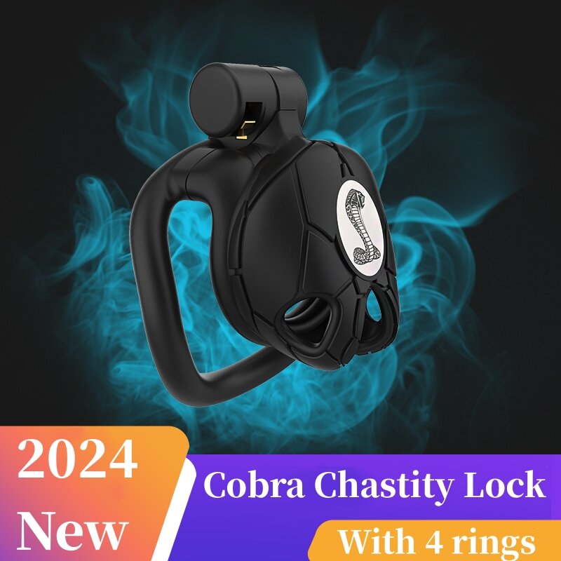 2024 New 8.0 Cobra Chastity Lock Male Chastity cb Lock Penis Abstinence Anti Cheating Chastity Device Male Gay Sex Toys 18+ 정조대
