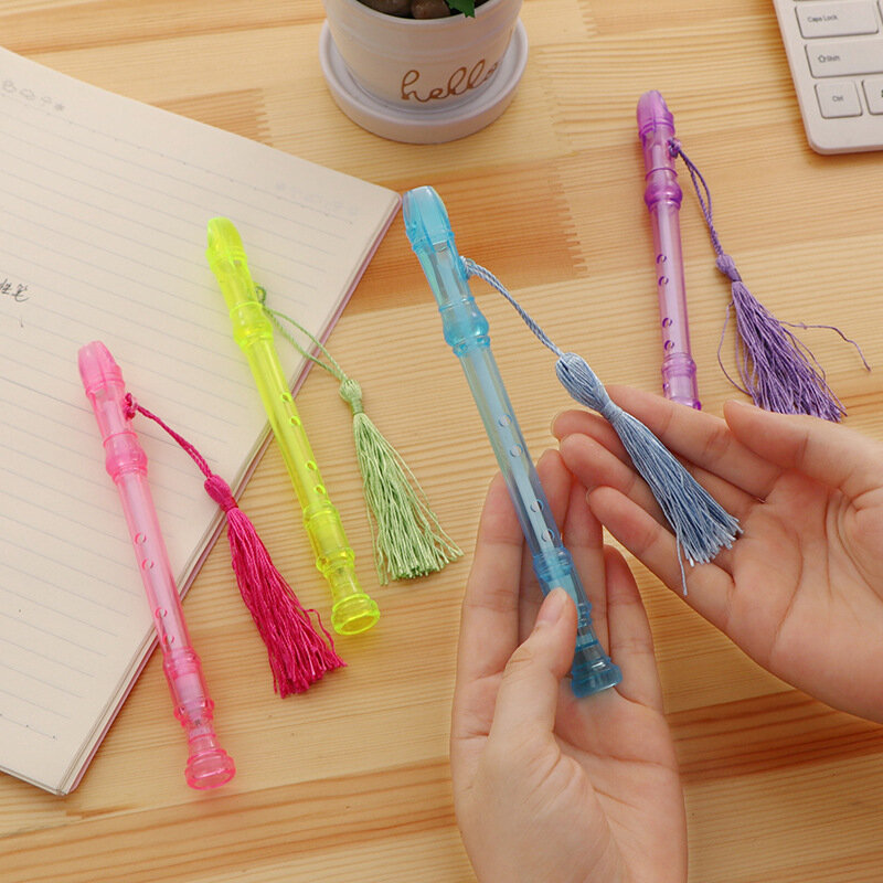 1pcs New Mini Neutral Pen Cartoon Creative Flute Pen Student Present Gifts Kids Writing Supplies Children Stationery