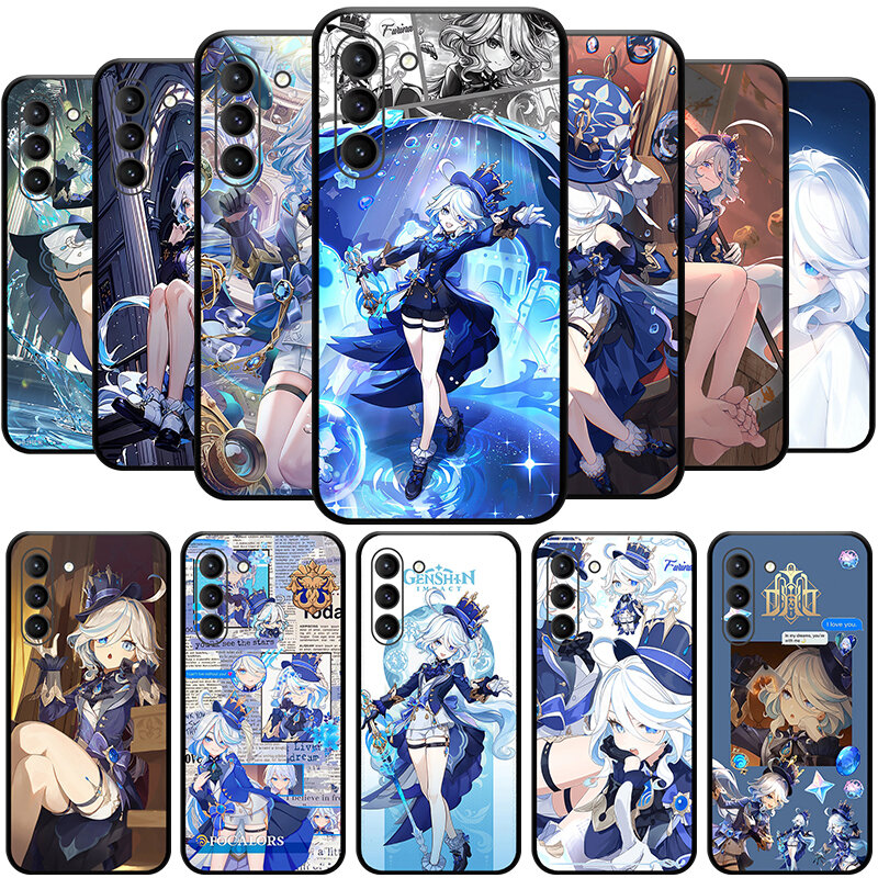Furina Genshin Impact Hydro Archon Character 5 Stars Phone Case for SAMSUNG Galaxy S23 Ultra S22+ S21 FE S20 A54 Note20Plus A53