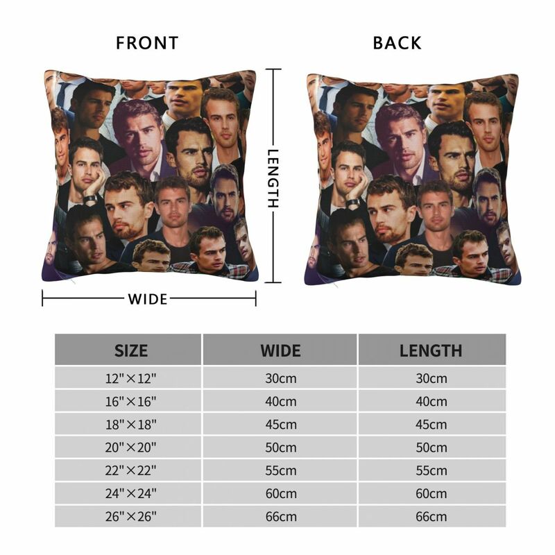 Theo James Photo Collage Throw Pillow Sofa Decorative Covers Cushion Child Luxury Pillow Case luxury throw pillow covers