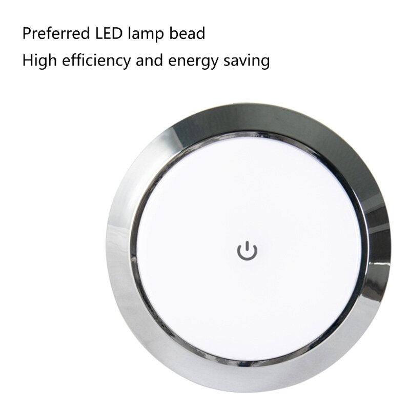Lampe rondelle LED 12V/24V, en surface, interrupteur tactile, dôme, accessoires d'intérieur