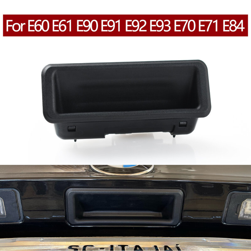 Samochód na tylny bagażnik pokrywa bagażnika otwarcia uchwyt przełącznika wymiana dla BMW 1 3 5 X1 X5 X6 serii E E60 E61 E90 E91 E92 E93 51247118158