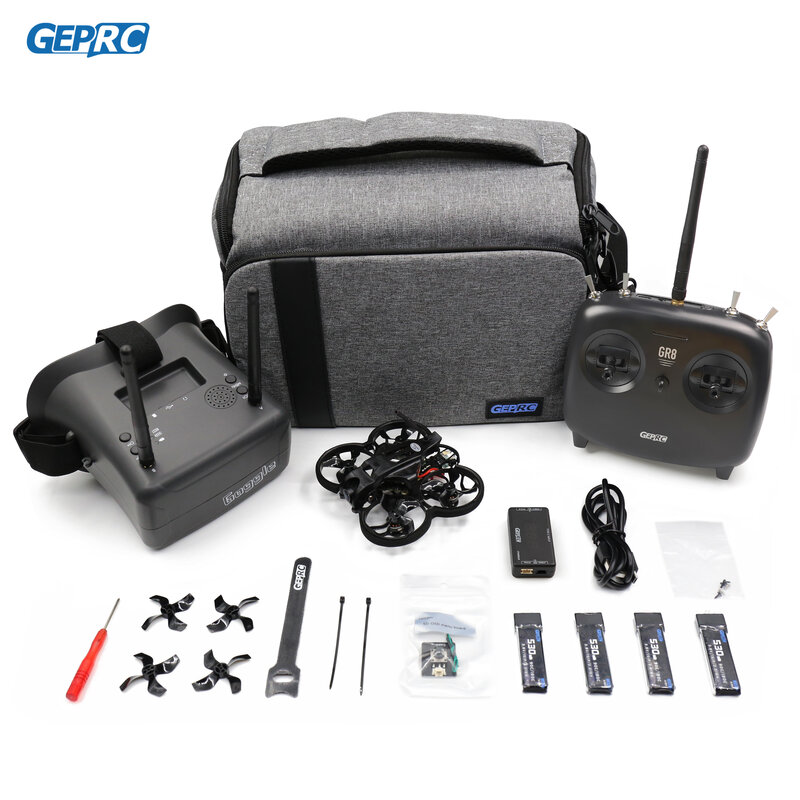 GEPRC TinyGO 4K V1.3 FPV, Quadcopter RTF Drone dengan Caddx Loris 4K 60fps RC FPV Kombo profesional cocok untuk pemula