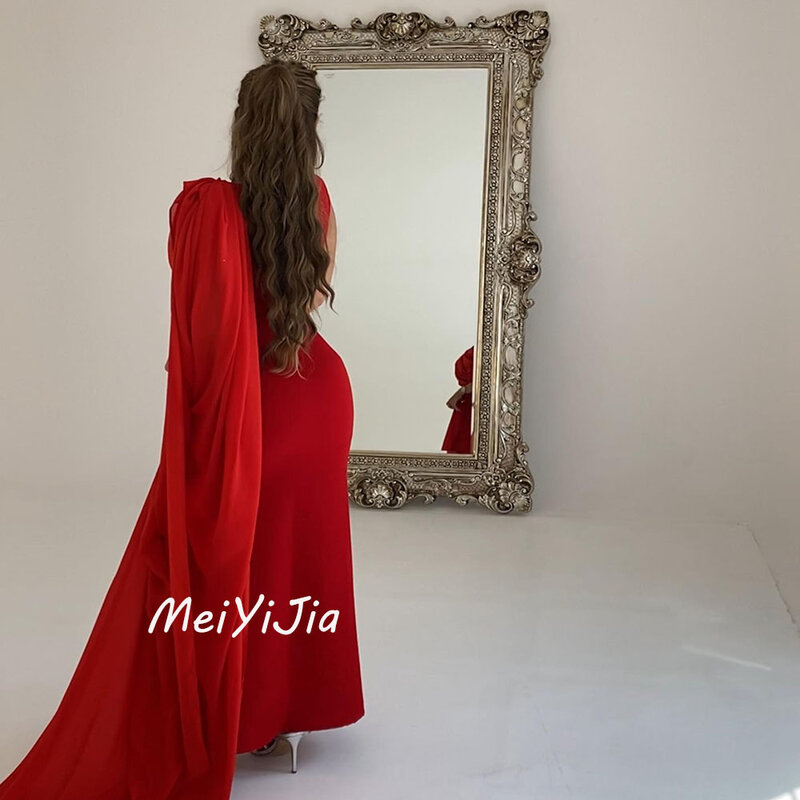 Meiyijia  Evening Dress Sleeveless Mermaid Scoop Neckline Crepe Saudi  Arabia  Sexy Evening Birthday Club Outfits Summer 2024
