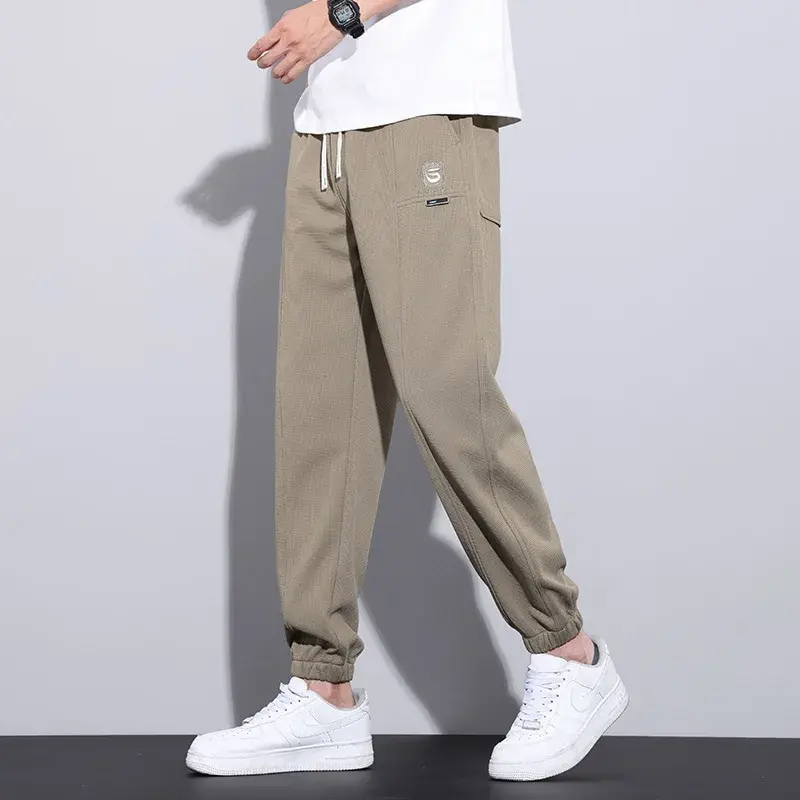 Calça cargo estilo coreano masculina, roupas de streetwear masculina, calças de tendência casual, moda coreana, nova chegada