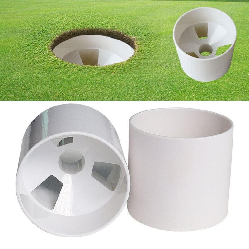 1 Piece Plastic Golf Cups Golf Putting Cup for Outdoor Backyard Golf Cups Golf Hole Cup Practice Putting Green Hole Cups G99D