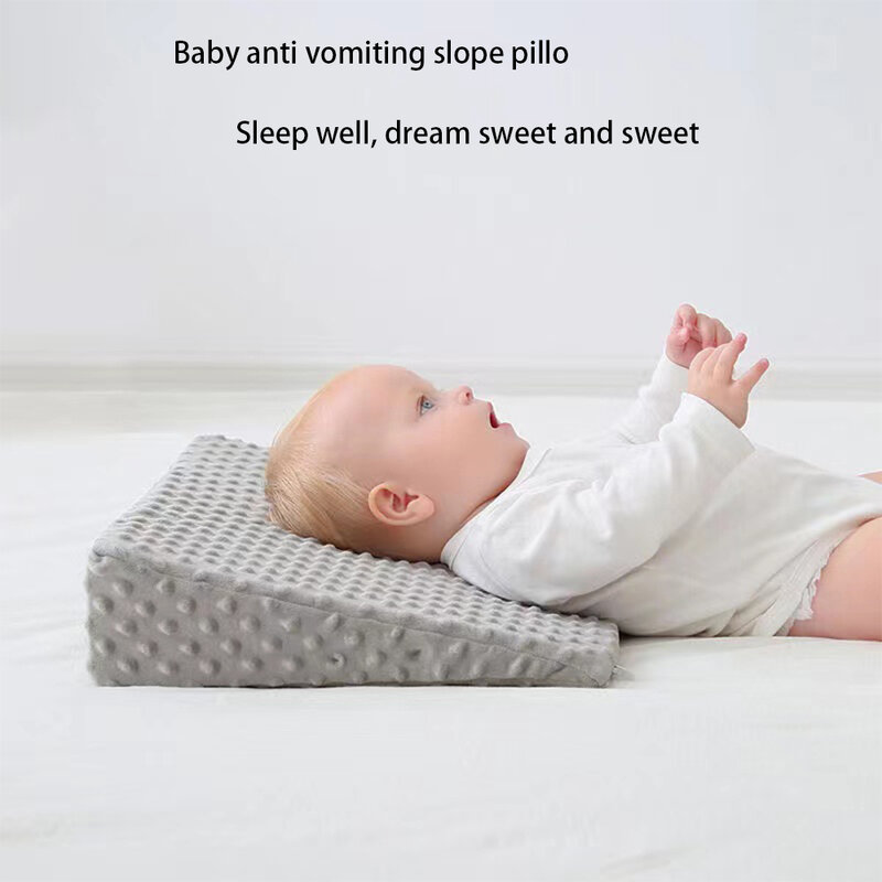 Wedge bed pillow with memory foam top Baby anti vomit slope pillow Sleep well Baby body support anti vomit bed