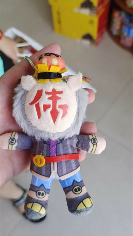 Genshin Impact-muñeco de peluche Qiuqiu de 10cm, llavero de hombre, colgante de bolsa, chaman, Hilichurl, juguetes para niños, regalo de Anime, estatuilla de acción Kawaii