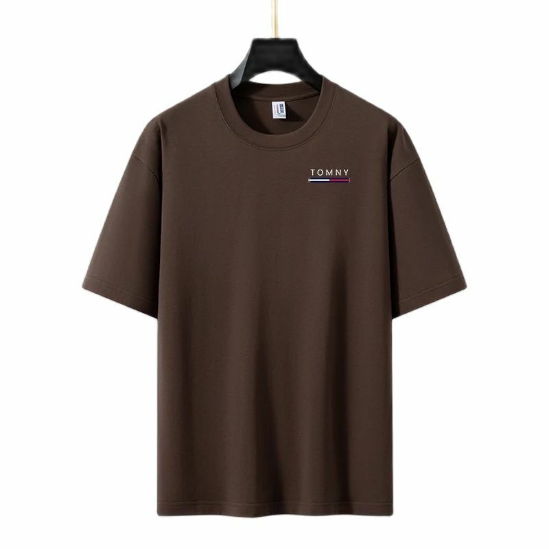 Мужская футболка, новинка, летняя рубашка-поло, мужской дышащий топ из чистого хлопка с короткими рукавами, деловая Повседневная впитывающая поло, мужская рубашка