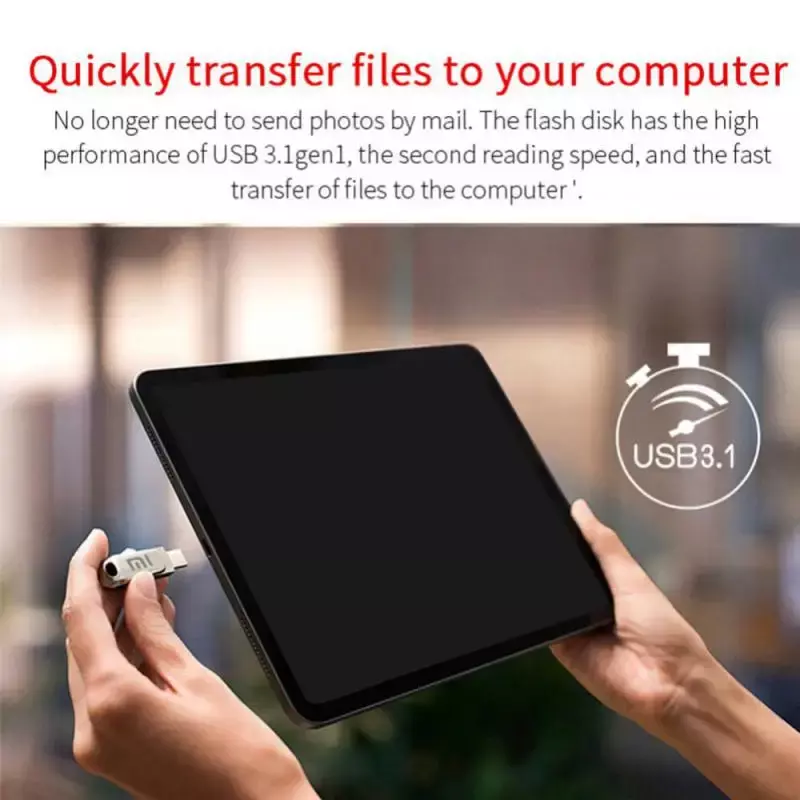 Xiaomi-U Drive para Computador para Celular, Memória Portátil, Interface Tipo C, Transmissão Mútua, USB 3.1, Original, 2TB, 1024GB, 512GB