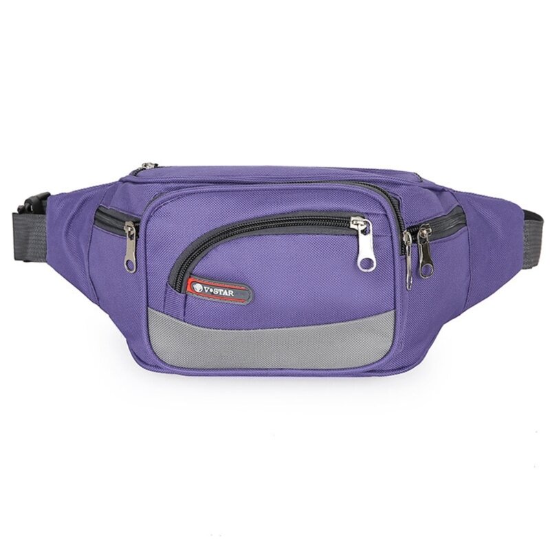 E74B Men Waist Bag Pack Men's Wallet Purse Casual Large Phone Belt Bags Pouch Women Nylon Travel Bag