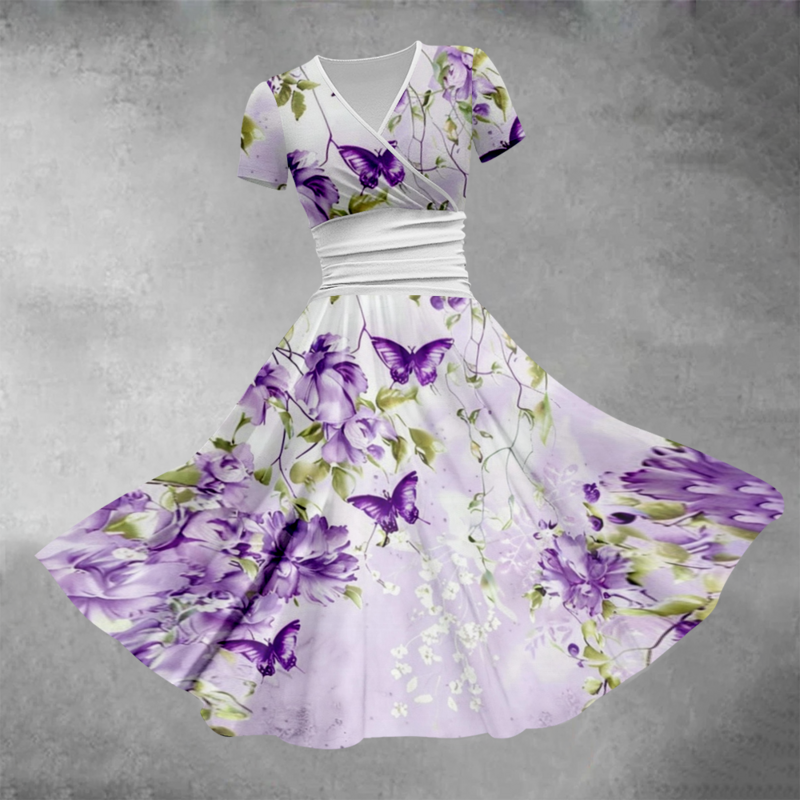 Gaun musim panas Fashion 2024 gaun Maxi seksi bunga mewah gaun elegan untuk wanita bergaya pesta Vestido jubah trendi Retro