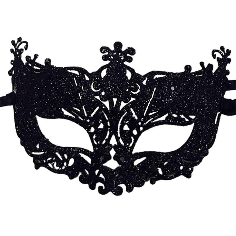 Cubierta facial de Cosplay brillante para mujer, cinta de ojos misteriosos para mascarada