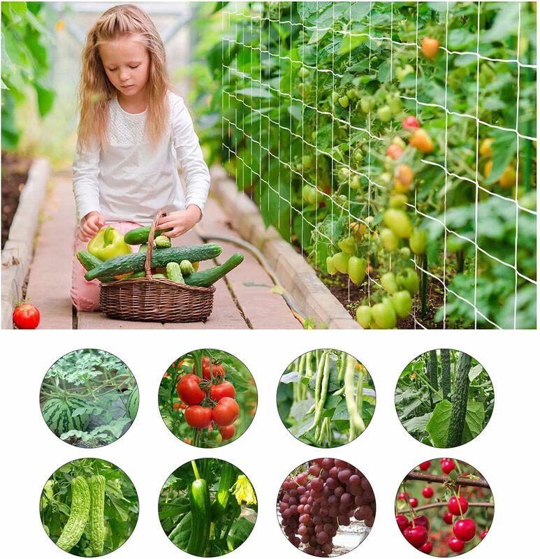 Садовая решетка, уличная сверхпрочная нейлоновая решетка для огурцов, томатов, фруктов, овощей, винограда