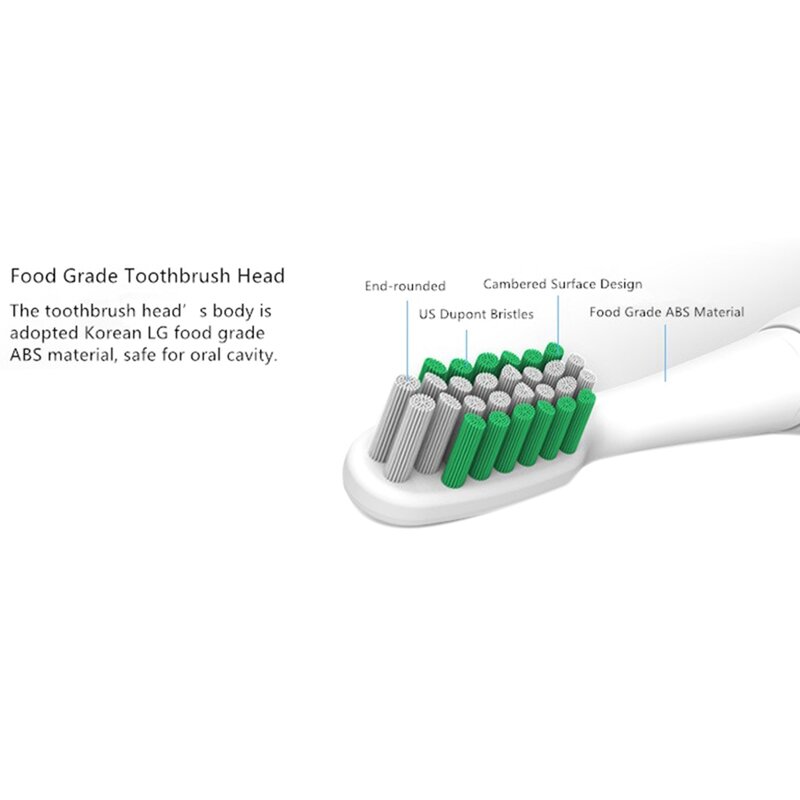 4 buah kepala sikat gigi elektrik yang dapat diganti untuk LANSUNG U1 A39 A39Plus A1 SN901 SN902 kepala sikat gigi elektrik biru