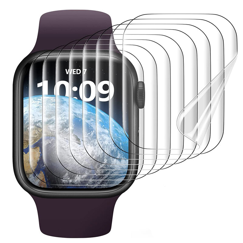 Protector de pantalla para Apple Watch, 44mm, 40mm, 45mm, 41mm, 38mm, 42mm, iwatch 6 SE 5 4 HD, película protectora de vidrio para Apple watch series 7 8