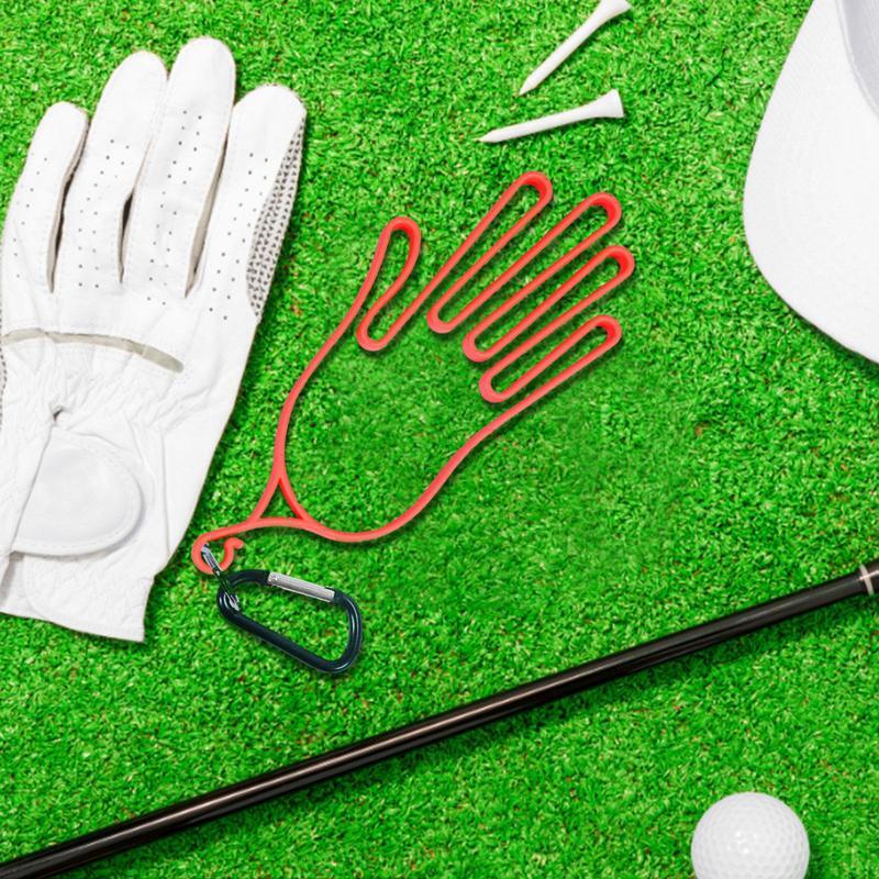 Golf Gloves Holder Golf Glove Keeper Sports Golfer Tool Gear Rack Dryer Hanger Stretcher With Buckles Golfer Tool