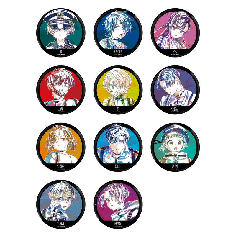 MILGRAM-broche con insignia de Metal para mujer, alfileres de Anime, milgmilliam, Haruka, Sakurai, Fuuta, Kajiyama, Mu, Kusunoki, Amane, Momose, Mahiru